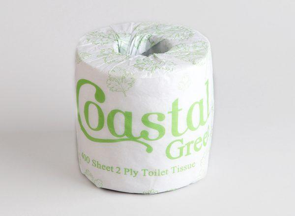 Toilet Rolls 2ply 400sheet recycled - Coastal