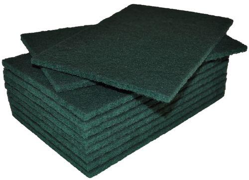Regular Scouring Pads - Green, 150mm x 200mm x 8mm Carton 80 *Heavy Duty - Matthews