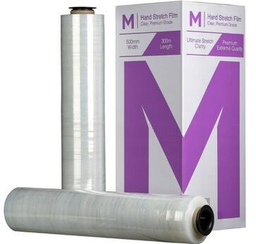  Cast Hand Stretch Film Clear, 500mm x 300m x 20mu