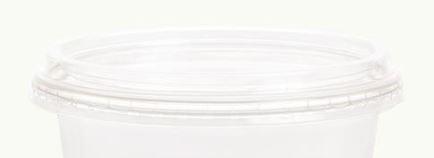 Deli Container Lid PLA 240ml/360ml/500ml/700ml - Ecoware