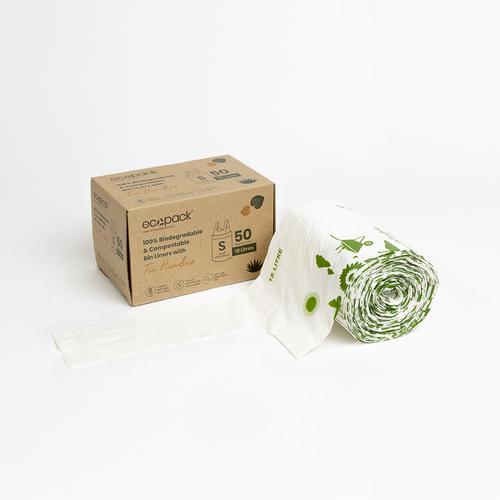 18Litre Bin Liner Compostable Bulk Roll 50 - Ecobags