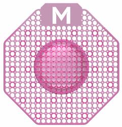Scented Enzyme Block Urinal Screen - Dark Pink, Mango Pack 10 - Matthews