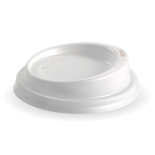6, 8, 10 &12oz PS Small Lid White - BioPak