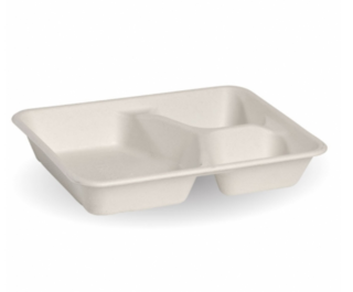 3-Compartment BioCane Base White - BioPak