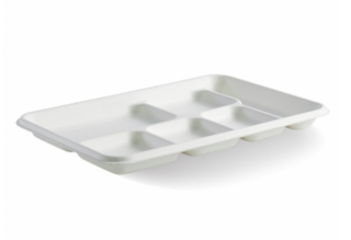 6-Compartment BioCane Tray - BioPak