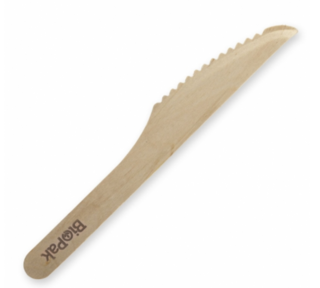 16cm Wooden Knife - BioPak