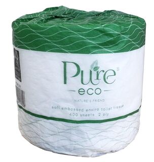 Toilet Rolls 2ply 400sheet - PureEco 