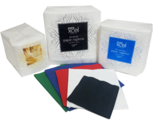Luncheon Serviettes 2ply Black - PureXcel