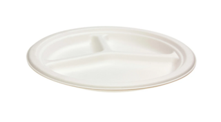 Sugar Cane 3 Compartment Plate 260mm (10