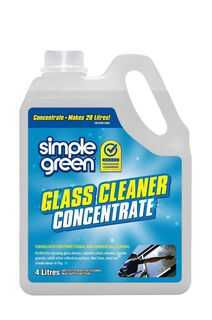 Glass and Mirror Cleaner Concentrate 4 Litres x 4 - Simple Green