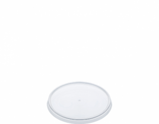 Locksafe' Small Round Tamper Evident Lids (suit 160-400 ml Cont), Clear - Castaway
