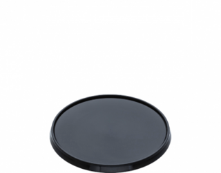 Locksafe' Round Tamper Evident Container Lids (suit 300-1120ml cont), Black - Castaway