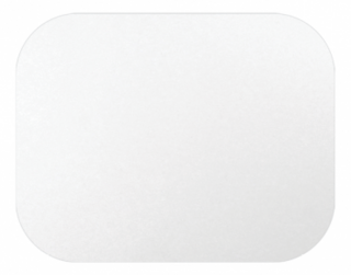 Large Rectangular Take-Away Container Lids, White - Castaway
