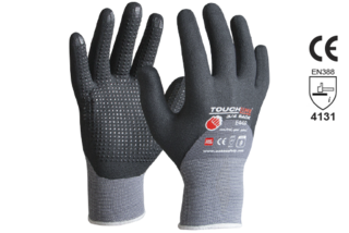 TOUCHLINE™ '3/4Back', Nitrile 3/4 dip Foam coat w/micro dots, Size 10 - Esko