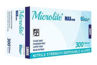 Nitrile Gloves PowderFree X-LARGE Microlite Max Plus