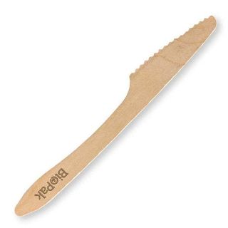 19cm Coated Knife - FSC 100% - Wood - BioPak