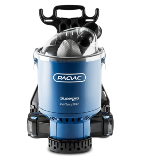 PACVAC SUPERPRO BATTERY BACKPACK VACUUM CLEANER - Filta