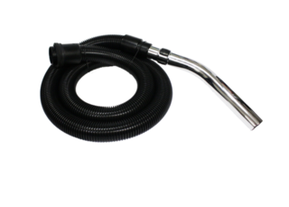FILTA NILFISK HOSE SET CHROME - 4 LUG CLICK-IN. 1.8M HOSE, CHROME BENT END - Filta