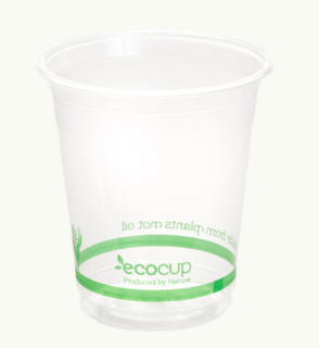 200ml Clear Cold Cup PLA Green - Ecoware