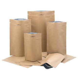 Stand Up Pouch Compostable 1kg 235x335mm Kraft