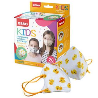 Face Masks for Kids age 4-10 Ducks - Pack 20