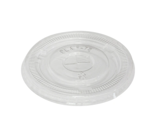 Flat Lid Clear Cup PLA 8oz 78mm Carton 1000  - Green Choice