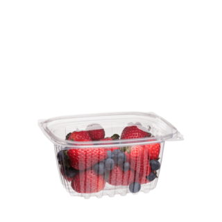 PLA Rectangular Deli Container Plus Lid 16oz (470ml) - Detpak