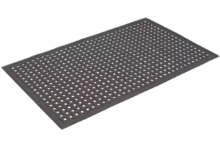 Kleen Thru Plus Grease & Chemical Resistant Mat 1430x850mm Black - AMS